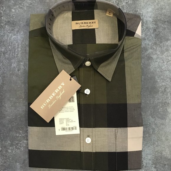 burberry green plaid shirt